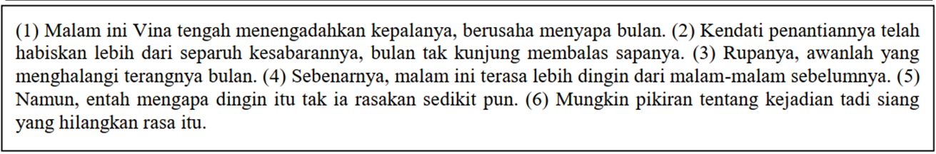 Latihan soal UAS PAS Bahasa Indonesia kelas 9 SMP MTs.