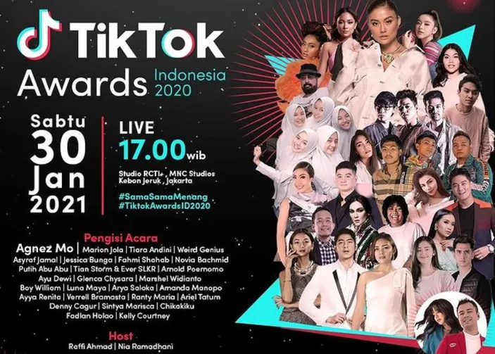 Link Streaming Tik Tok Award Indonesia Malam Ini Ada Arya Saloka