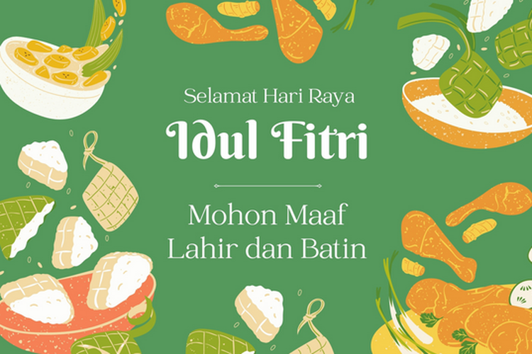 Contoh Kartu Ucapan Selamat Hari Raya Idul Fitri Cocok Untuk