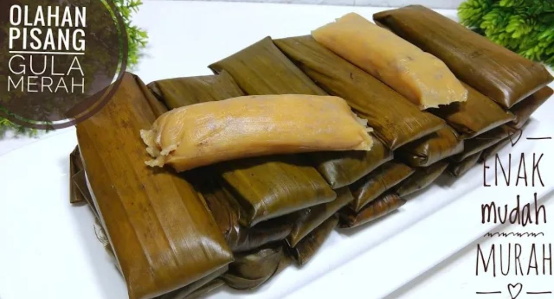 lepat pisang gula merah yang manis dan legit 