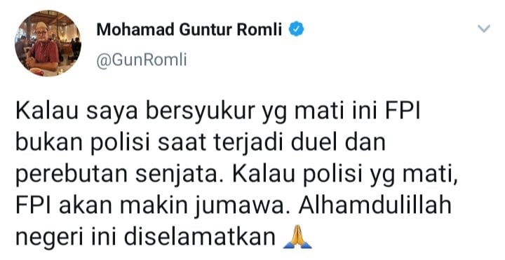 Cuitan Mohamad Guntur Romli.