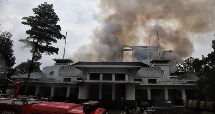 Ini Dugaan Sementara Gedung Bappelitbang Kota Bandung Terbakar