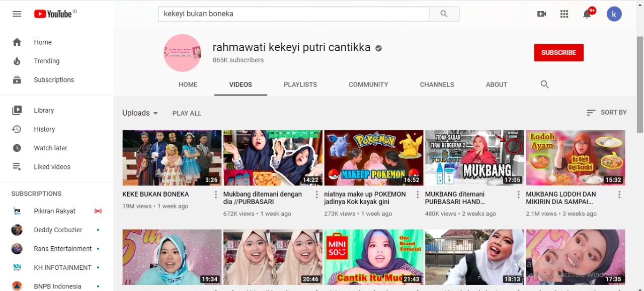 Sempat Lenyap, Video Lagu Kekeyi Keke Bukan Boneka Hadir Lagi di YouTube