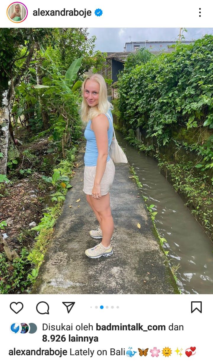 Alexandra Boje ketika berada di Bali