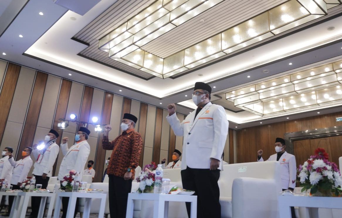 Acara Halal Bihalal yang digelar DPW PKS Jawa Barat, di Hotel Mason Pine, Kabupaten Bandung Barat, Ahad, 23 Mei 2021./dok.PKS Jawa Barat