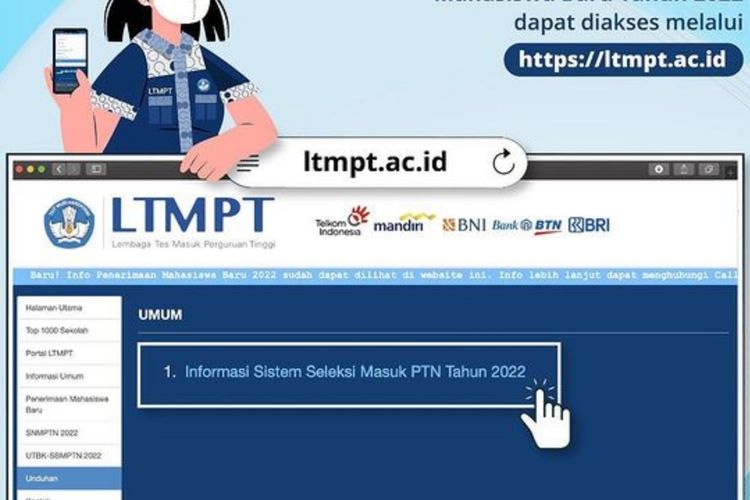 Cara Buat Akun LTMPT Untuk SBMPTN 2022 di portal ltmpt ac id Simak Juga
