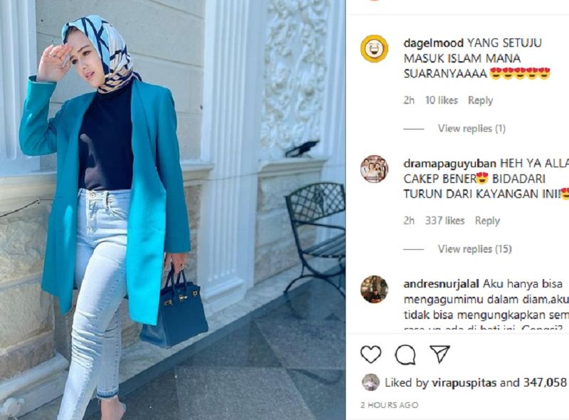 Tampil Pesona Pakai Hijab, Bintang Ikatan Cinta Amanda Manopo Banjir Pujian Netizen