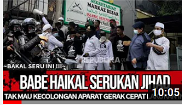 Thumbnail video yang mengatakan bahwa Haikal Hassan serukan jihad tantang pemerintah akan tumbuhkan FPI