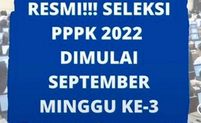 Jadwal rekrutmen PPPK 2022/instagram @infocpnsterkini