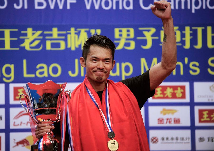 Pebulutangkis legendaris tunggal putra China, Lin Dan.