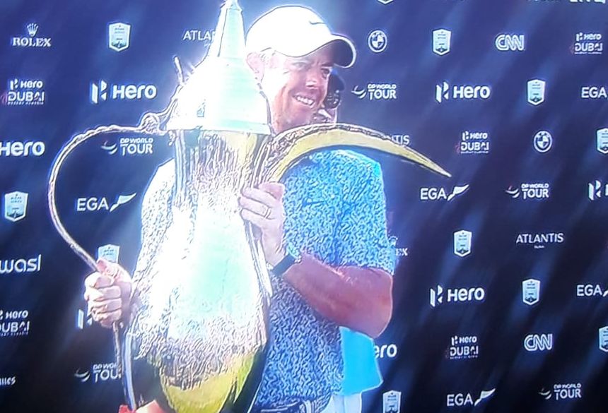 Rory Mcllroy juara Turnamen Golf Hero Dubai Classic 2023./tangkap layar Golf Chanel