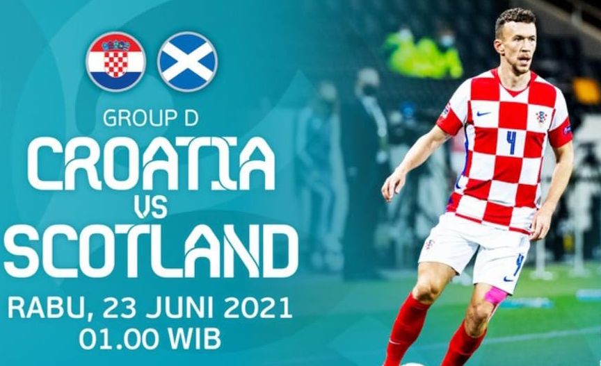 Berikut link nonton dan live streaming untuk laga Euro 2021 antara Kroasia melawan Skotlandia.