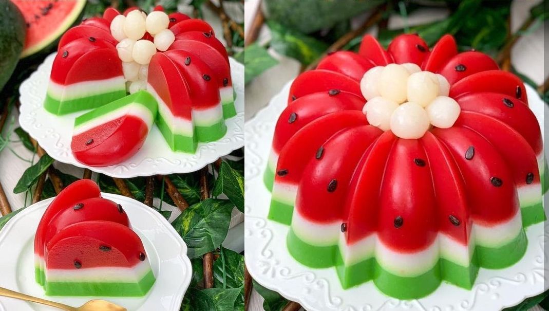 Wah Cantik Banget, Kreasikan Resep Puding Buah Semangka yang Manis dan