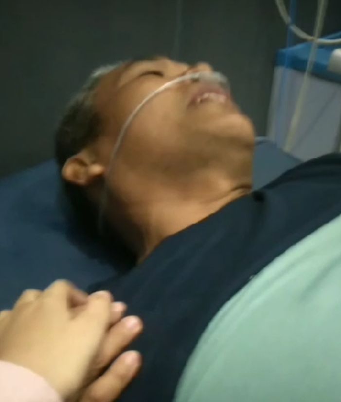 Tangkapan layar video kondisi warga Dusun Pematangbedaro yang sedang dirawat di rumah sakit karena insiden aksi 20 Juli 2023.
