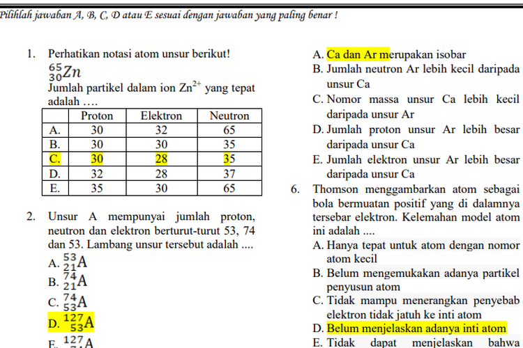 Soal PAS Kimia LENGKAP Dengan Jawabannya, Simak Soal PAS Kimia Kelas 10 ...