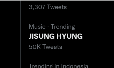 Nama Jisung masuk trend Twitter.