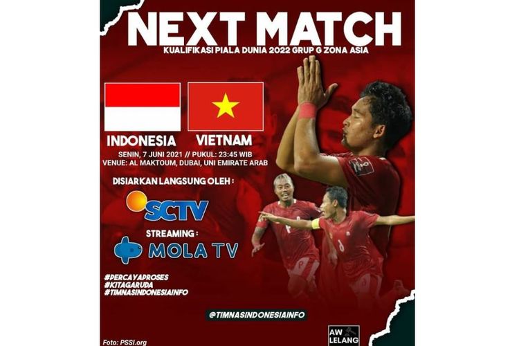 Indonesia vs Vietnam 2021 Jam Berapa? Simak Jadwal Pertandingan dan