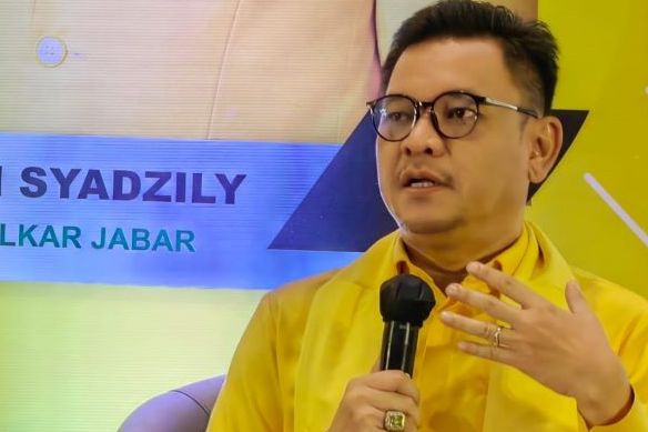 Ketua DPD Partai Golkar Provinsi Jawa Barat, Tubagus Ace Hasan Syadzily, saat menjadi narasumber pada  Bimbingan Teknis Peningkatan Kapasitas dan Pendalaman Tugas Anggota DPRD Karawang .