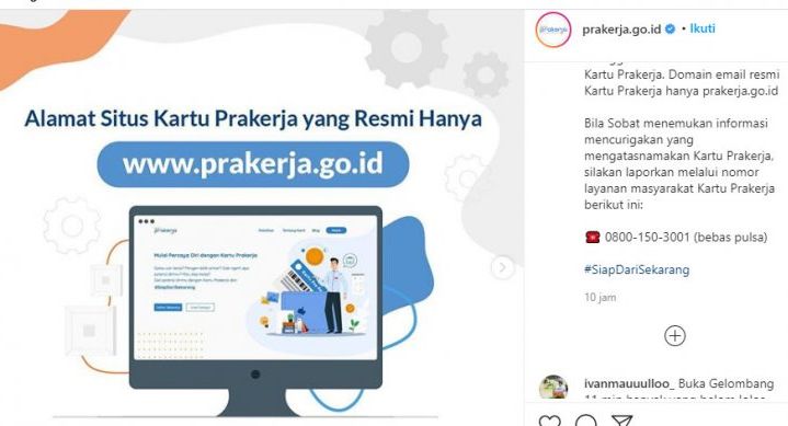 Kabar Baik Pemerintah Bakal Buka Pendaftaran Kartu Prakerja Gelombang 11 Akhir Oktober 2020 Jurnal Arena