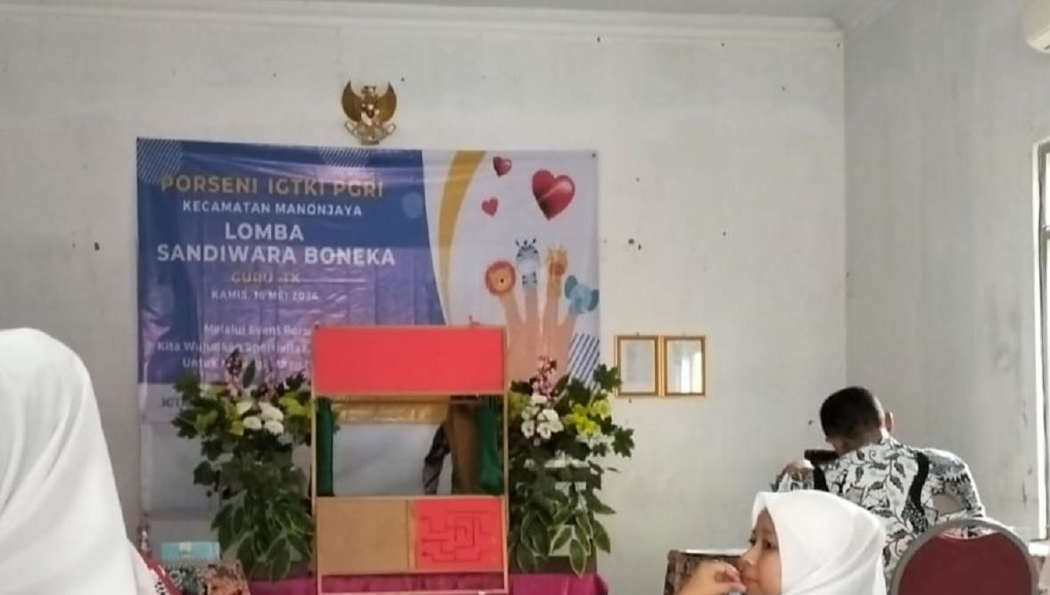 Panggung Lomba Sandiwara Boneka Tingkat Kecamatan Manonjaya Tasikmalaya 2024.*/kabar-priangan.com/Dok. TK Al Fattah Manonjaya