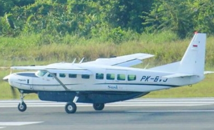 Ilustrasi pesawat Susi Air mengalami kecelakaan saat penerbangan dari Timika menuju Duma