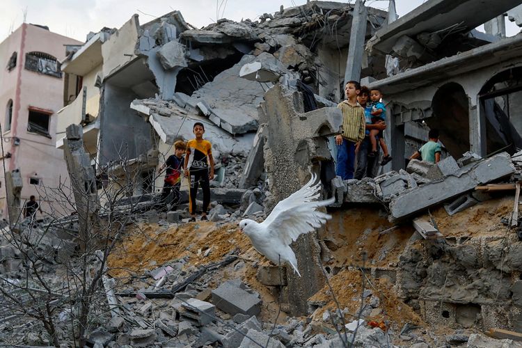 Satu Keluarga di Gaza Pilih Tinggal di Rumah Mereka yang Hancur: Lebih Baik Mati di Sini