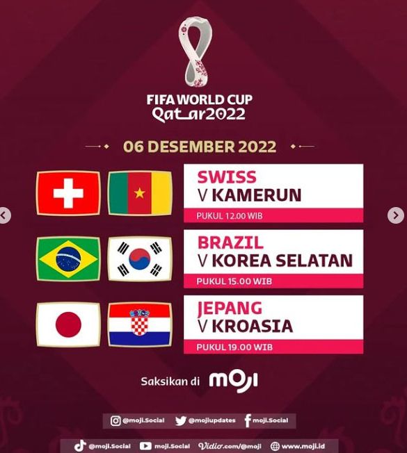 Jadwal Acara TV MOJI TV Selasa, 6 Desember 2022 Ada FIFA World Cup 2022, Volleyball Turkish League 2022