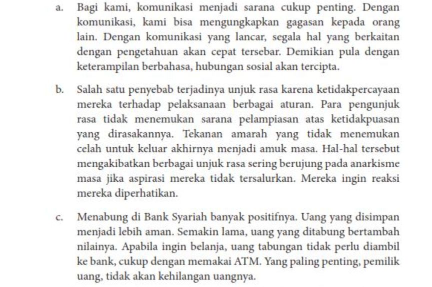 Cuplikan teks bahasa Indonesia kelas 8 halaman 63