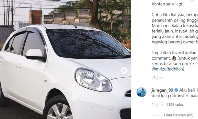 Gegara Jual Nissan March Bekas, Seorang Netizen Rela Putusin Pacar