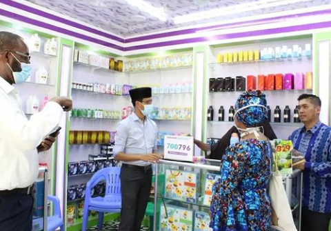 Toko yang menjual produk-produk Indonesia di Somalia milik Ibu Safia. / @indonesiainnairobi