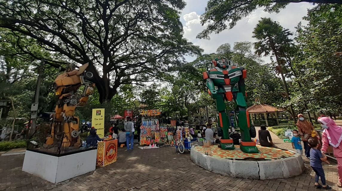 Taman Cibeunying kota Bandung.