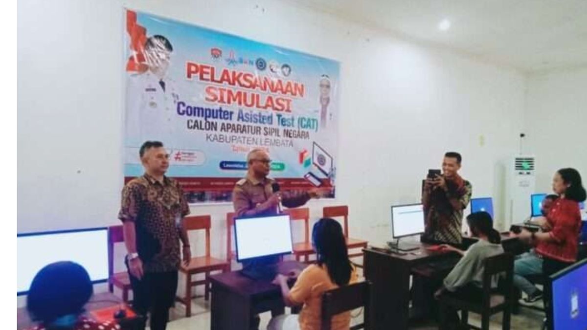 Kabupaten lembata pertama di provinsi ntt yang lakukan simulasi ujian