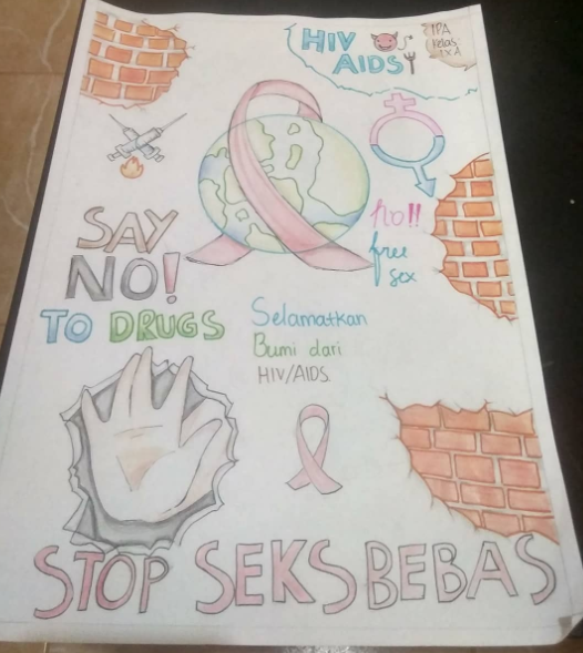 Gambar Poster Upaya Pencegahan Penyakit Seksual Yang Mudah Digambar