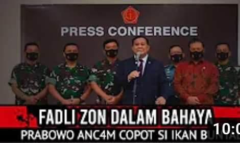 Video yang mengatakan Prabowo Subianto beri ancaman pemecatan kepada Fadli Zon