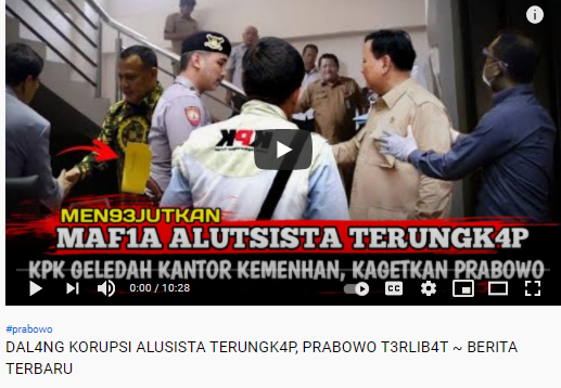 Tangkapan layar unggahan klaim hoax/YouTube Skema Politik