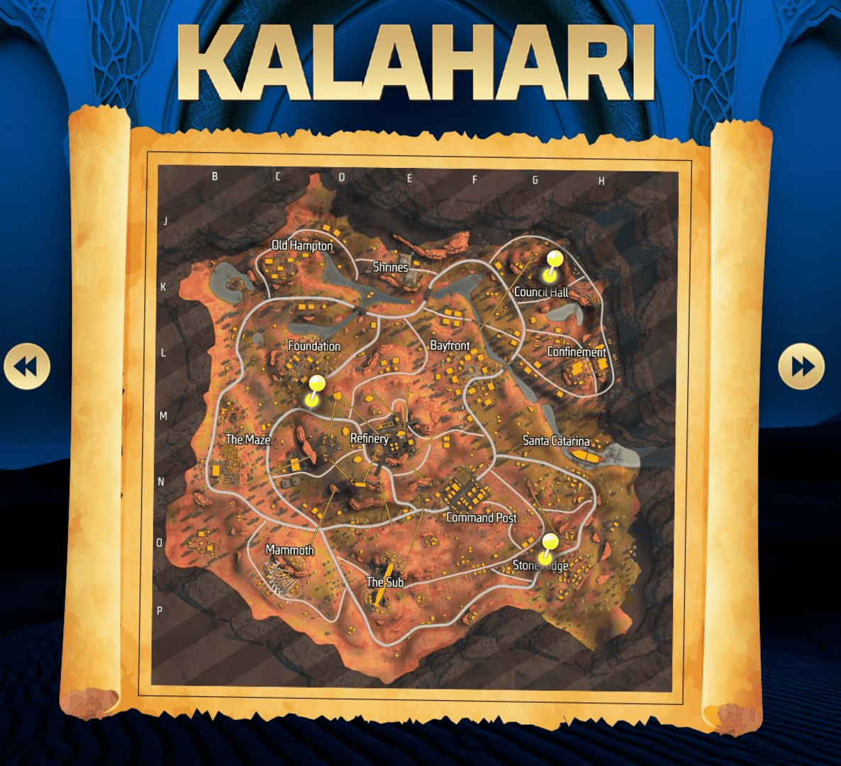 Lokasi rahasia gerobak keledai di Map Kalahari.
