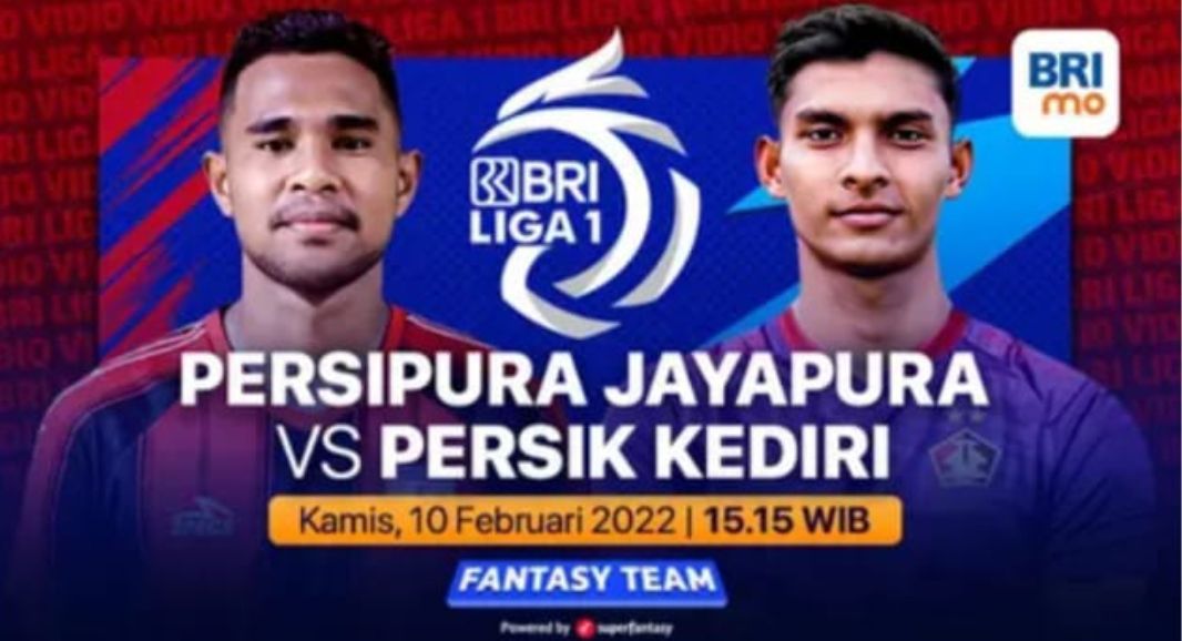 Link Live Streaming BRI Liga 1: Persipura Jayapura vs Persik Kediri Pukul 15.15 WIB