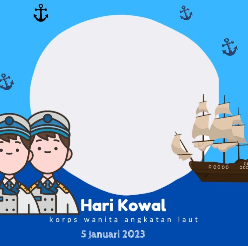 5 Link Twibbon HUT Korps Wanita Angkatan Laut (KOWAL) ke 60 Kamis, 5 Januari 2023