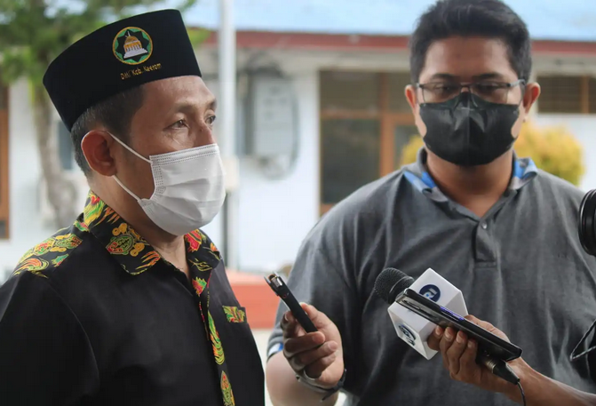 Ketua DMI Keerom, Arief Nugroho, M.Si,, saat diwawancara.