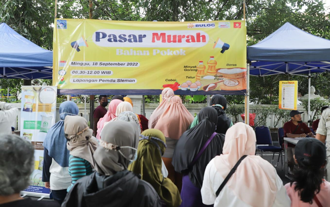 Ilustrasi operasi pasar murah di Daerah Istimewa Yogyakarta