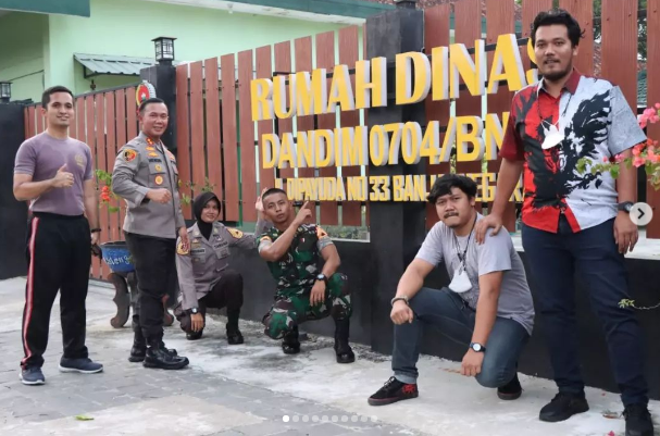Kapolres Banjarnegara AKBP Hendri Yulianto SIK MH saat Berada di Rumah Dinas Dandim 0704 Banjarnegara
