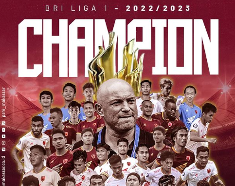 PSM Makassar meraih gelar ke 7 mereka setelah menjadi juara Liga 1 Musim 2022-2023 dengan mengalahkan Madura United 3-1