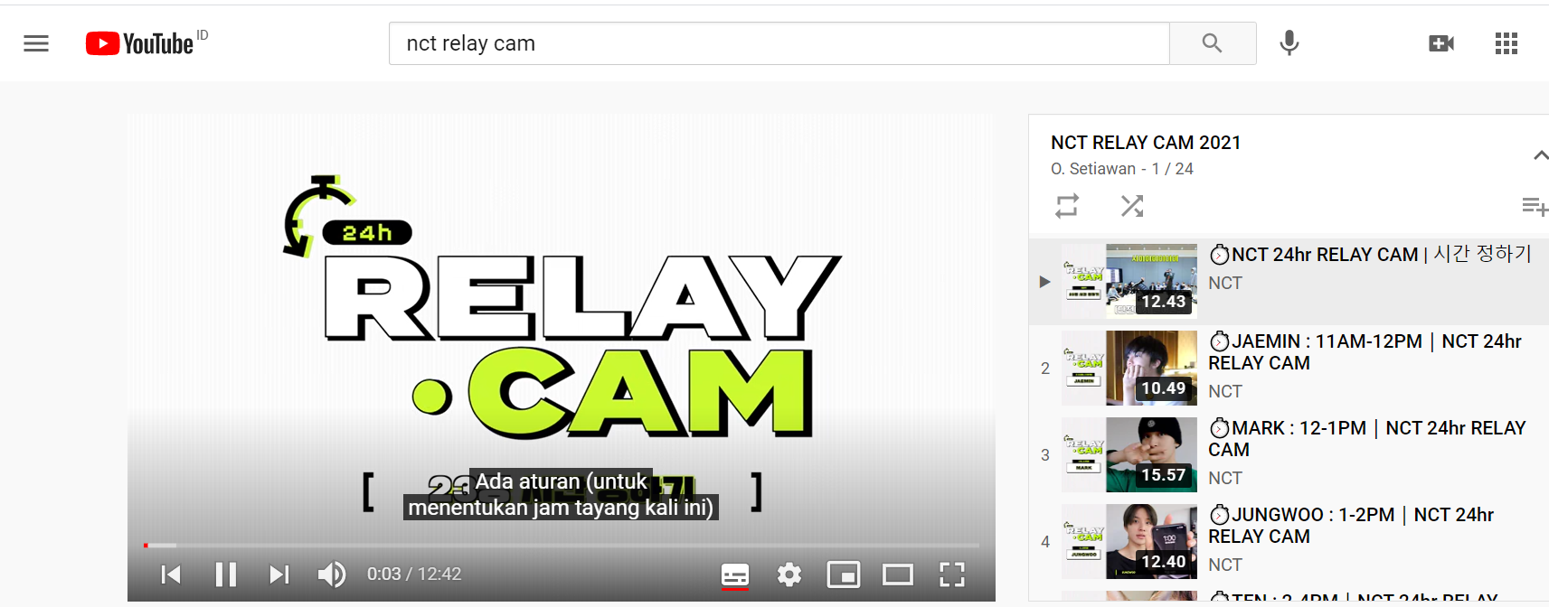 TangkapLayar NCT Relay.Cam