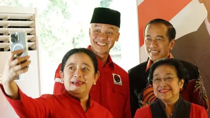 Jokowi, Megawati, Ganjar Pranowo, dan Puan Maharani.