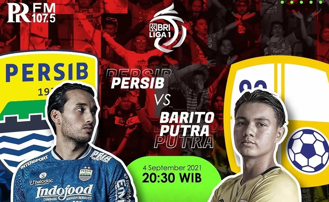 Persib Bandung akan menghadapi Barito Putera di Liga 1 2021 malam ini di Stadion Indomil Arena, Sabtu 4 September 2021 pukul 20.30 WIB.