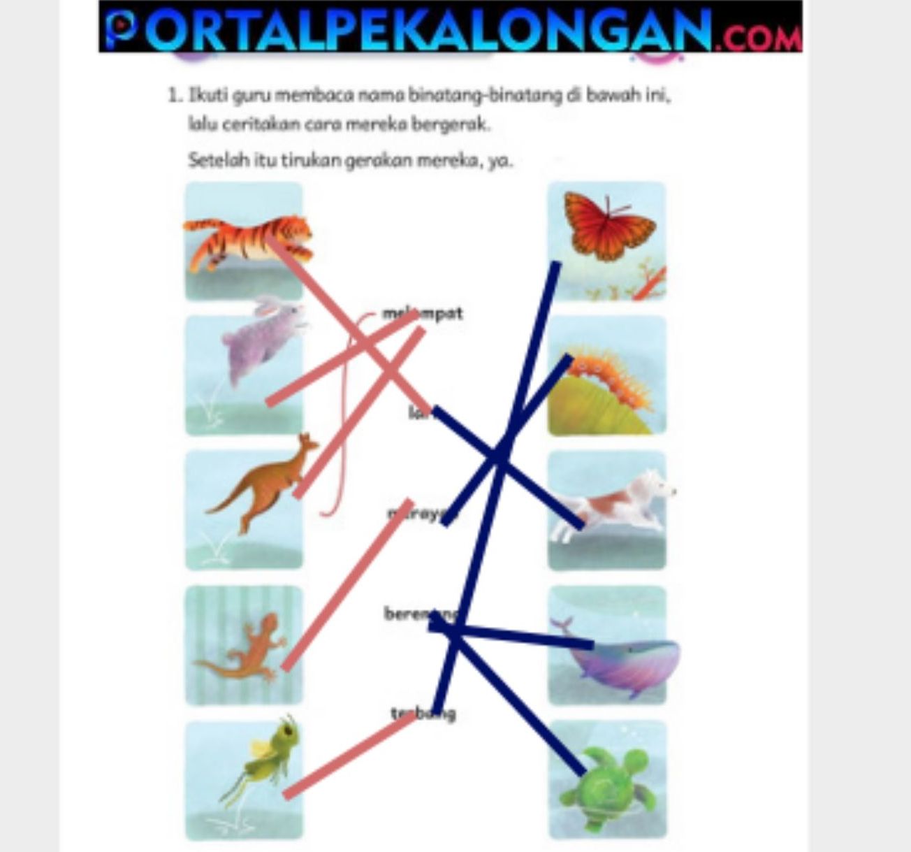 Kunci jawaban Bahasa Indonesia kelas 1 Bab 4 Kurikulum Merdeka halaman 92/Portal Pekalongan/Sri Setiyowati.