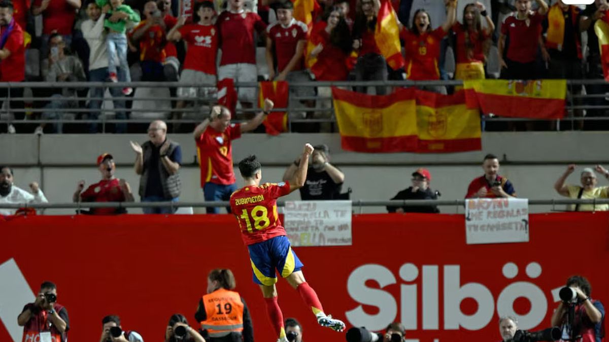 Hasil UEFA Nations League Gol Perdana Zubimendi Bawa Spanyol Puncaki