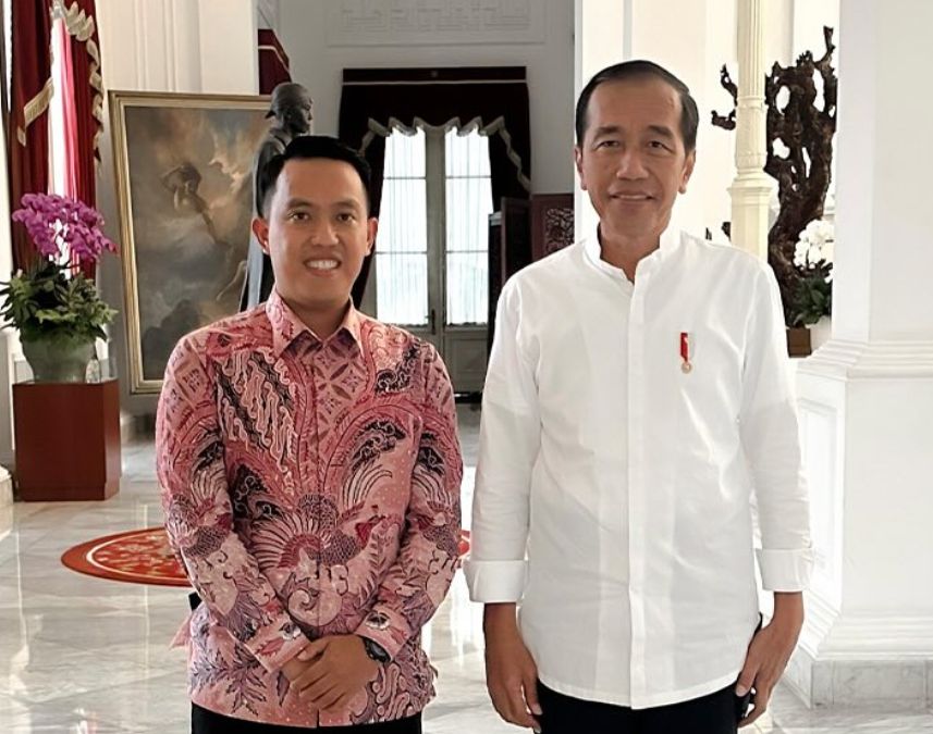 Sendi Fardiansyah bersama Presiden Jokowi/ Instagram @sendi.fardiansyah