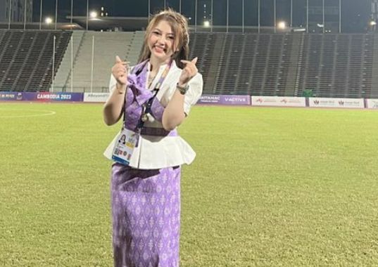 Potret Malita gadis cantik pembawa baki di SEA Games 2023 Kamboja viral di serbu netizen Indonesia.