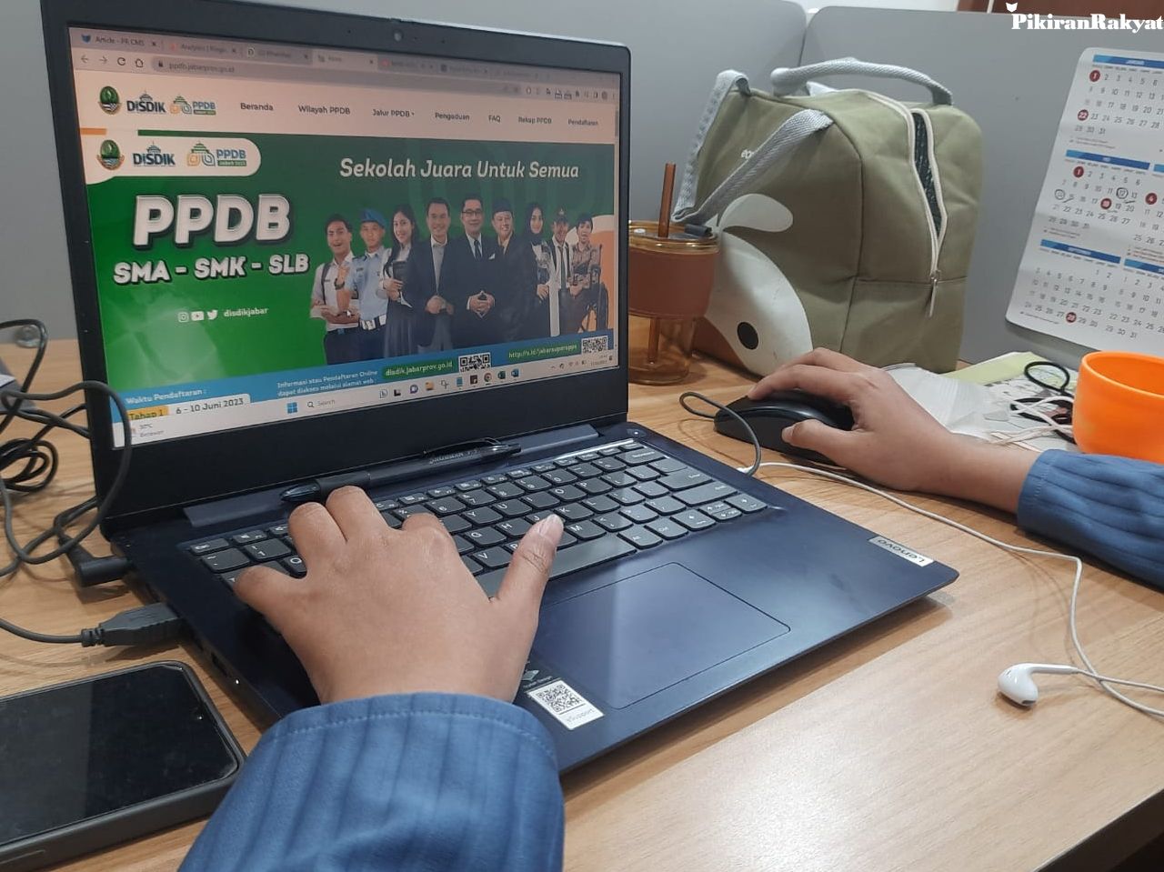 Jumlah kuota jalur zonasi dalam PPDB Jabar 2023.